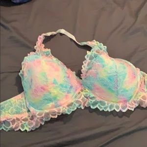 PINK tie dye bralette